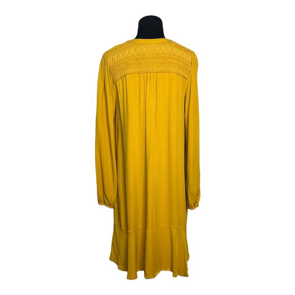Maeve Yellow Mustard Long Sleeves Tunic Mini Dress size 10 - Picture 10 of 13